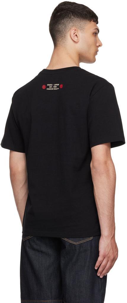 商品Evisu|Black Cotton T-Shirt,价格¥690,第5张图片详细描述
