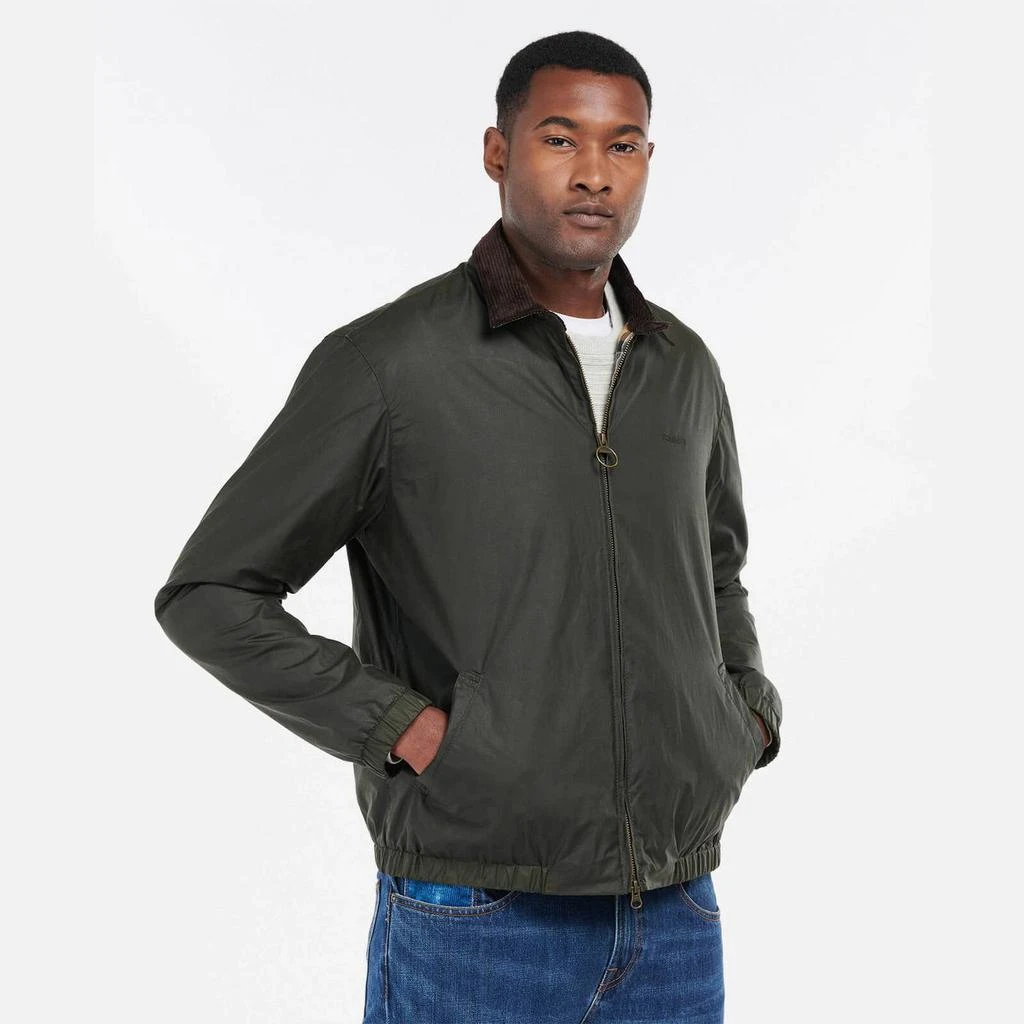 商品Barbour|Barbour Men's Vital Wax Jacket - Olive,价格¥1597,第1张图片