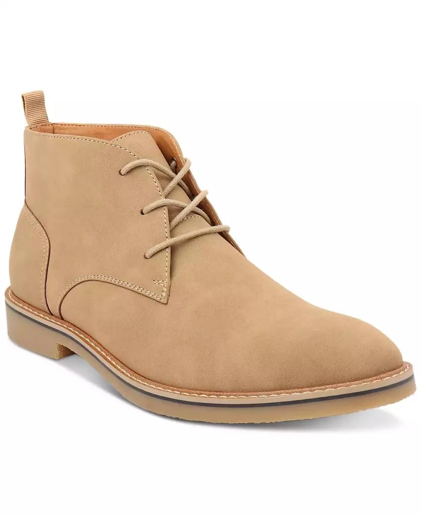 商品Alfani|Men's Nathan Faux-Leather Lace-Up Chukka Boots, Created for Macy's,价格¥225,第1张图片