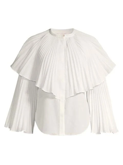 商品Rebecca Taylor|Voile Pleated Blouse,价格¥488,第1张图片