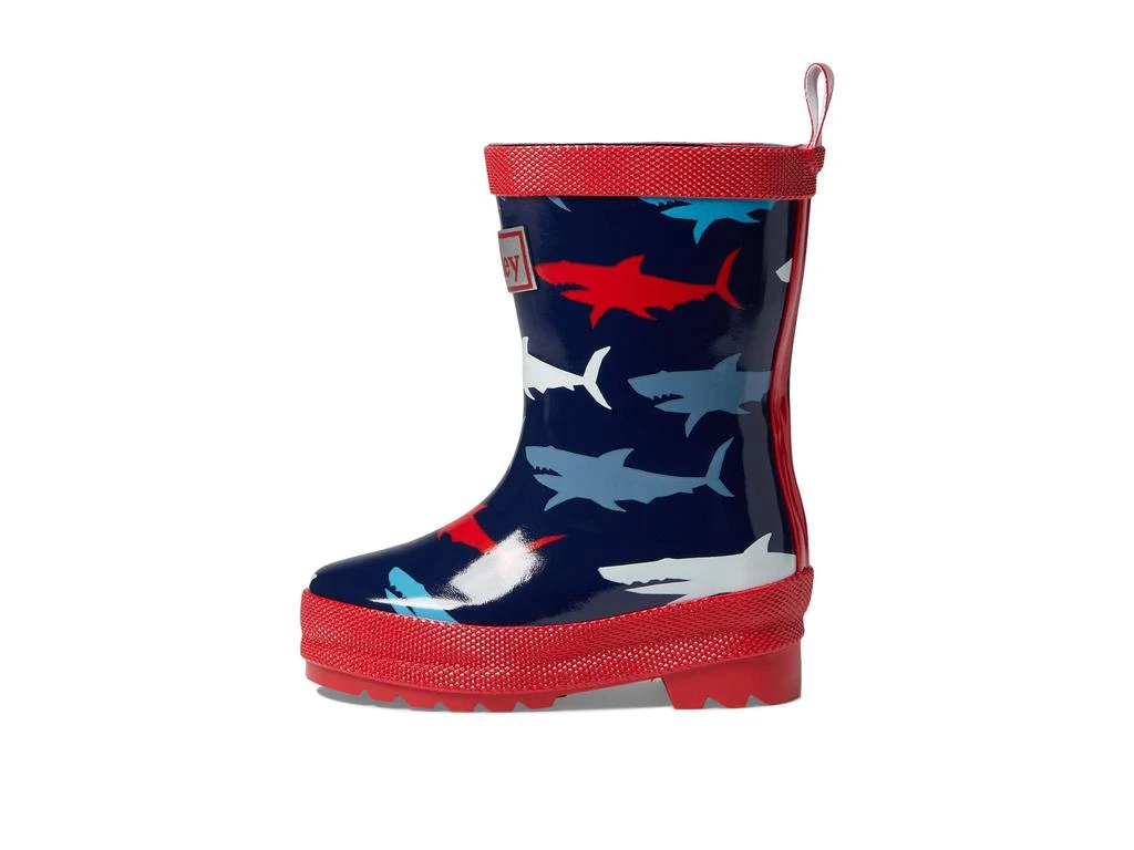 商品Hatley|Hungry Sharks Shiny Rain Boots (Toddler/Little Kid/Big Kid),价格¥273,第4张图片详细描述