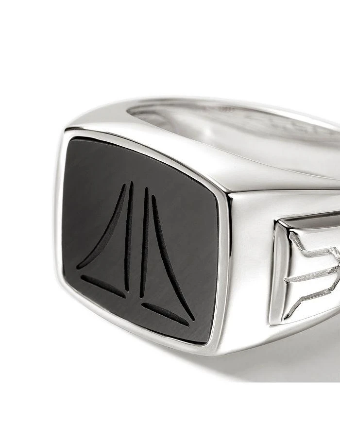 商品John Hardy|Sterling Silver Onyx Signet Ring,价格¥6807,第3张图片详细描述