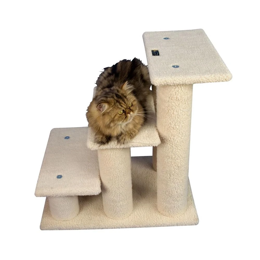 商品Macy's|3-Step Real Wood Cat Stairs Ramp, 25" Height Dogs Climber,价格¥837,第3张图片详细描述
