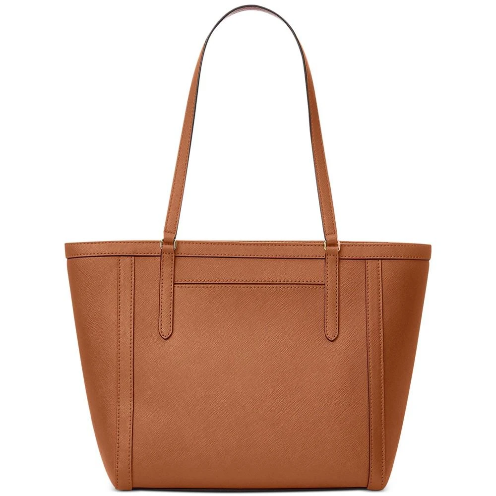 商品Ralph Lauren|Women's Clare Cross Hatch Leather Top-Zip Slim Tote,价格¥1460,第4张图片详细描述