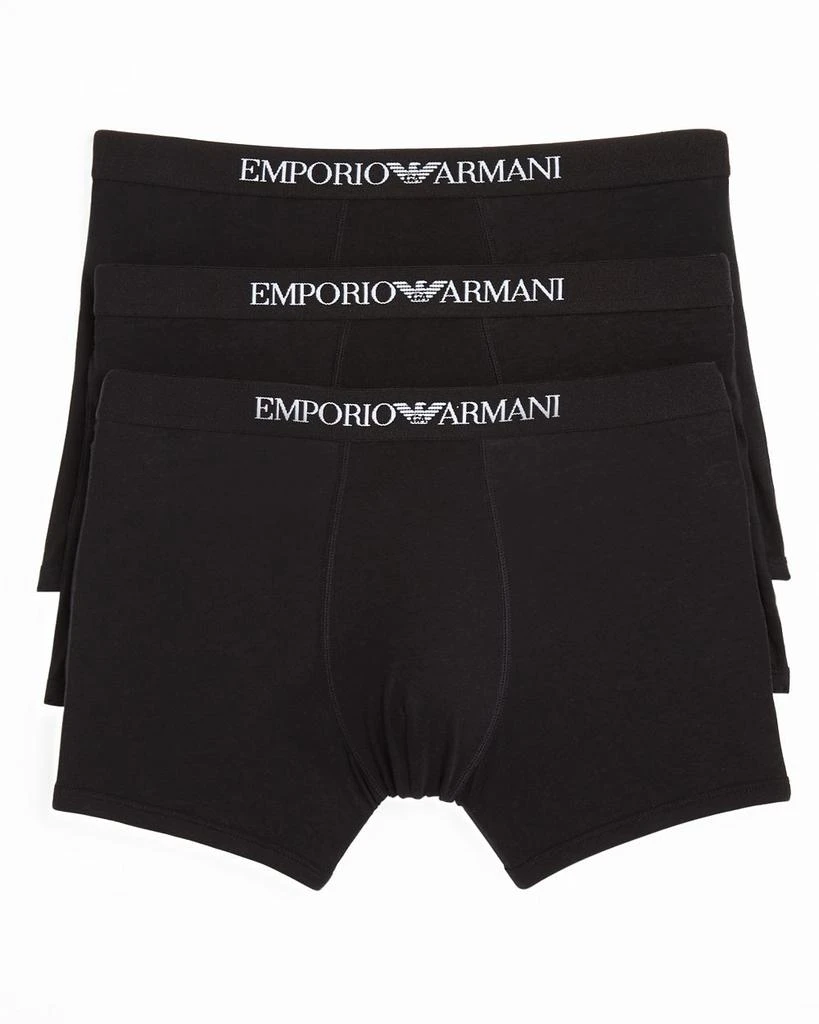 商品Emporio Armani|纯棉平脚内裤 - 三件装,价格¥423,第1张图片详细描述