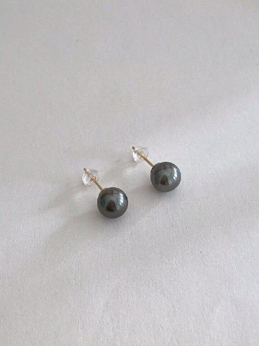 商品EN CE MOMENT|Classic Tahiti Black Pearl Earrings (9-9.5mm),价格¥2349,第2张图片详细描述