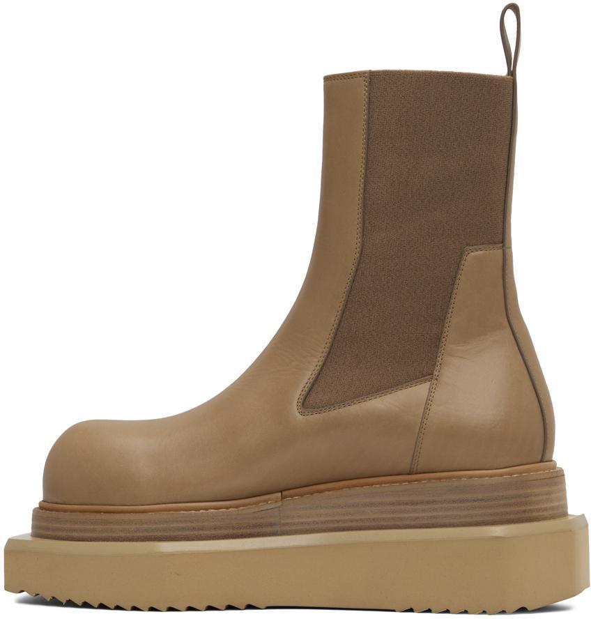 商品Rick Owens|Taupe Beatle Turbo Cyclops Chelsea Boots,价格¥7353,第5张图片详细描述