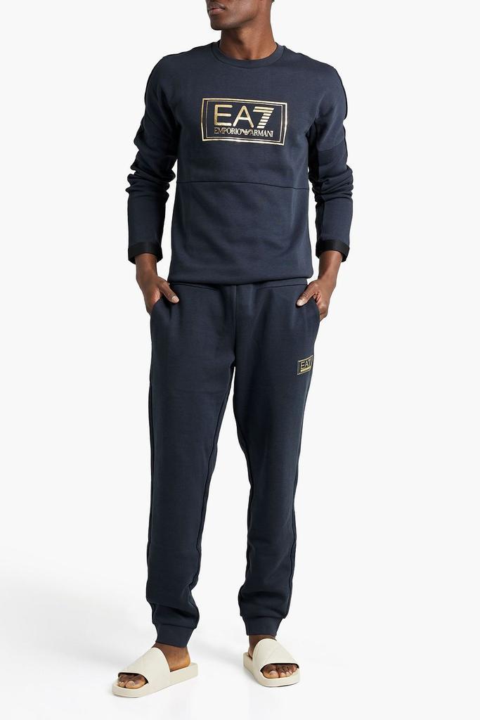 商品EA7|Cotton-blend jersey sweatpants,价格¥735,第4张图片详细描述