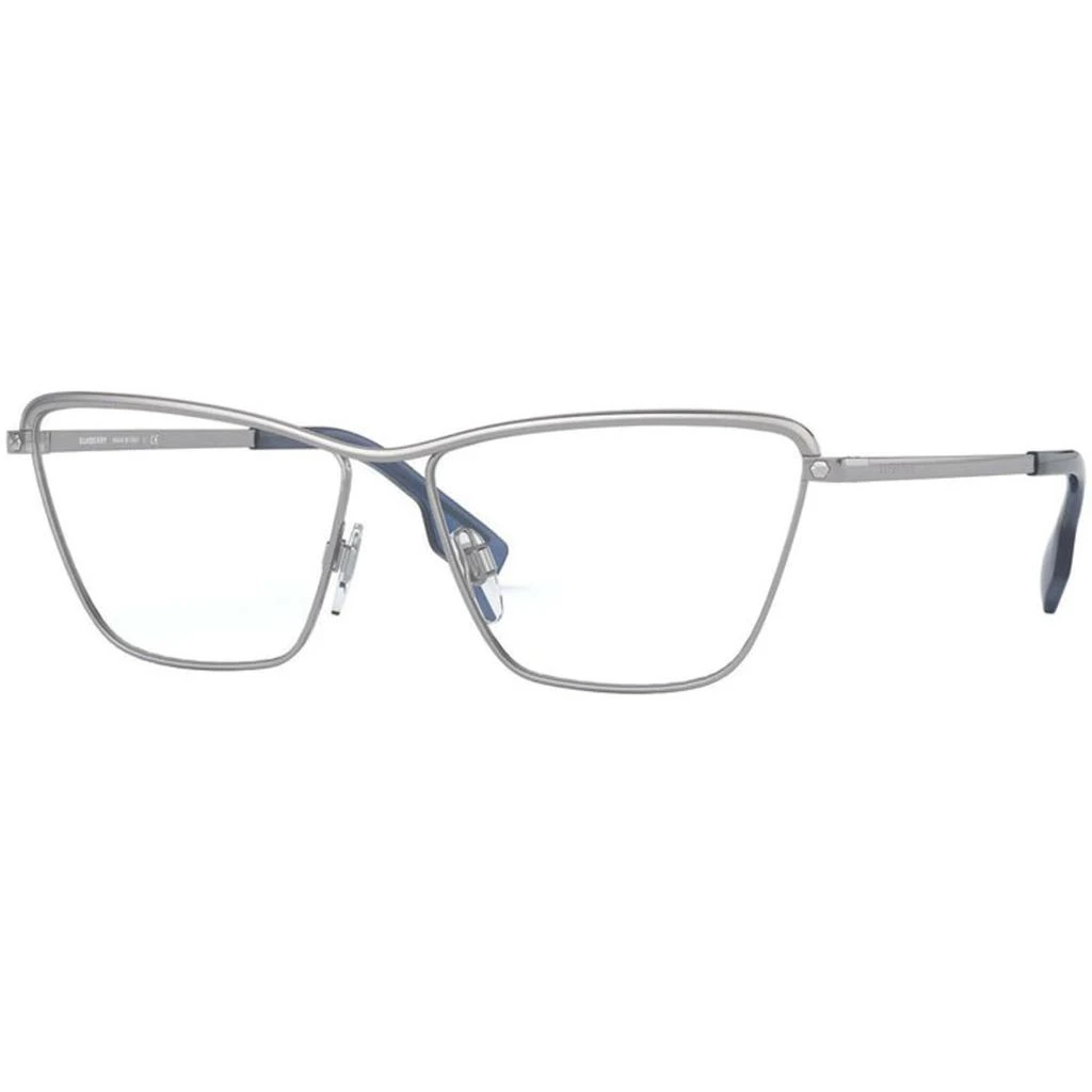 商品Burberry|Burberry Women's Eyeglasses - Gunmetal Metal Cat Eye Frame | BURBERRY 0BE1343 1003,价格¥815,第1张图片