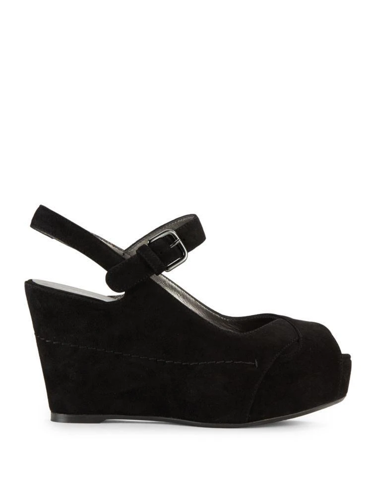 商品Stuart Weitzman|Carefree Suede Wedge Sandals,价格¥944,第5张图片详细描述