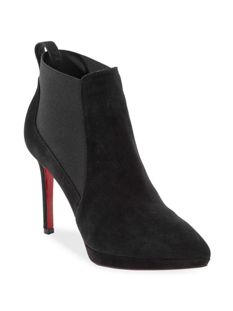 商品Christian Louboutin|Crochinetta 100 Suede Booties,价格¥7057,第1张图片