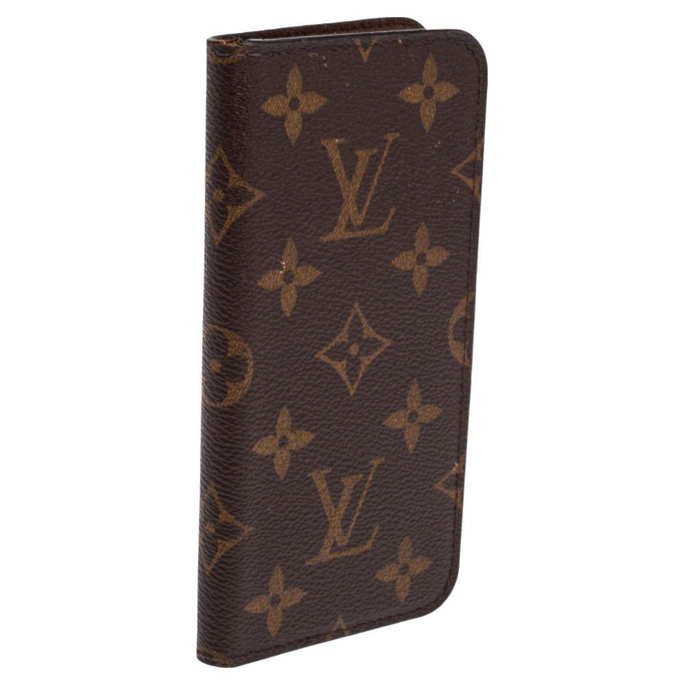 商品[二手商品] Louis Vuitton|Louis Vuitton Monogram Canvas iPhone X Folio Case,价格¥804,第5张图片详细描述