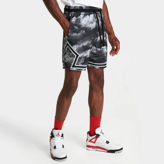 商品Jordan|Men's Jordan Dri-FIT Sport Mesh Graphic Print Diamond Basketball Shorts,价格¥113,第1张图片