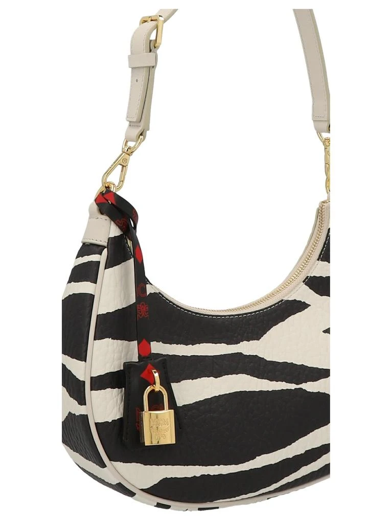 商品MCM|MCM Zebra Printed Zipped Shoulder Bag,价格¥4943,第3张图片详细描述