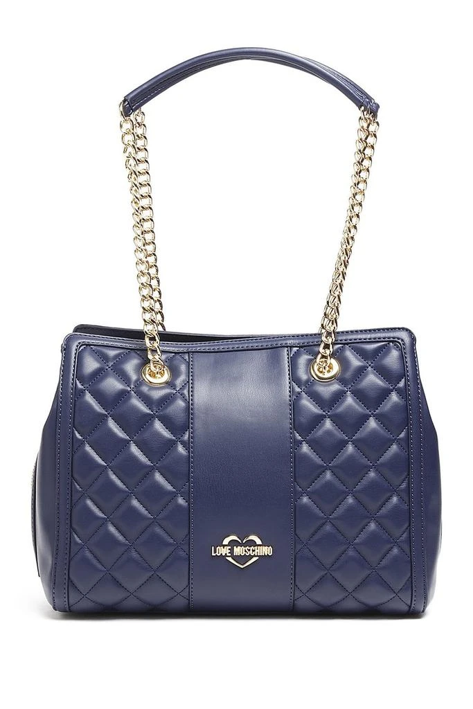 商品Moschino|Quilted Dual Partial Chain Handbag,价格¥1274,第1张图片详细描述