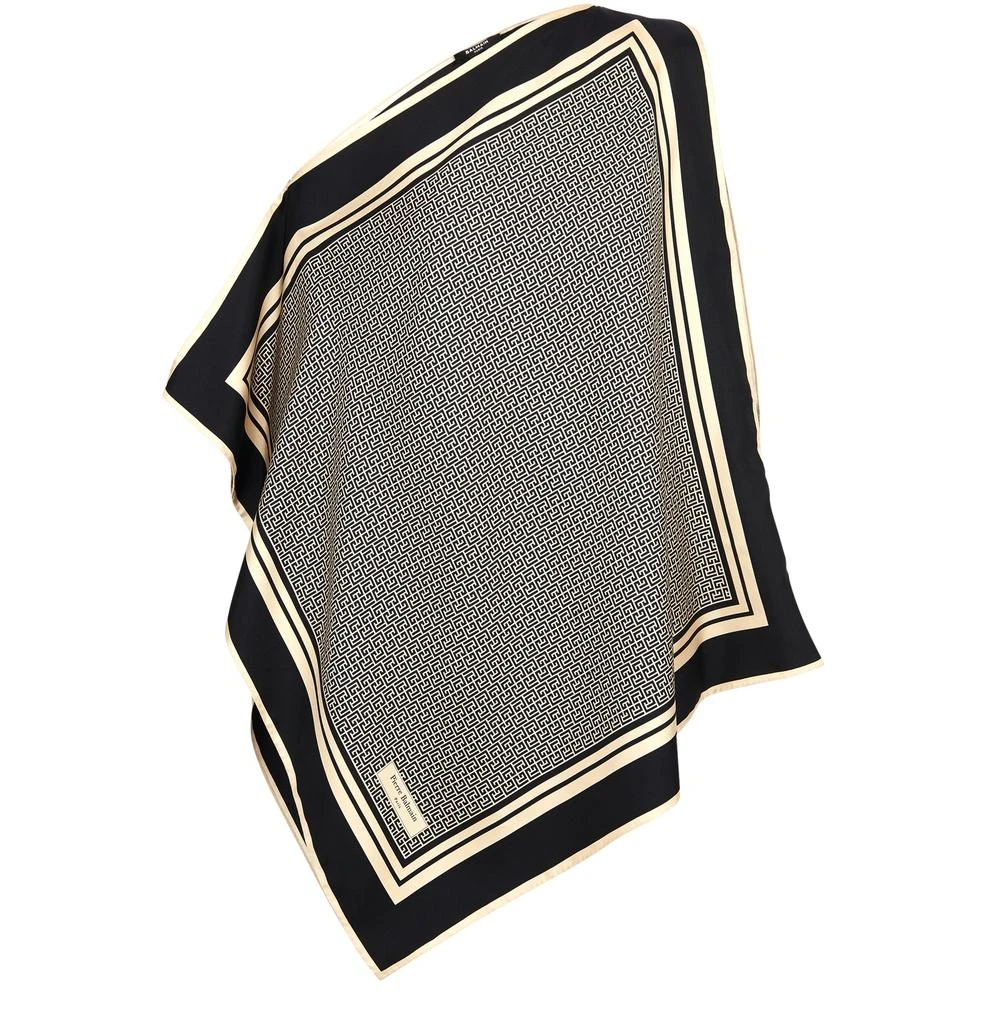 商品Balmain|经典图案部队成印花围巾,价格¥14816,第1张图片