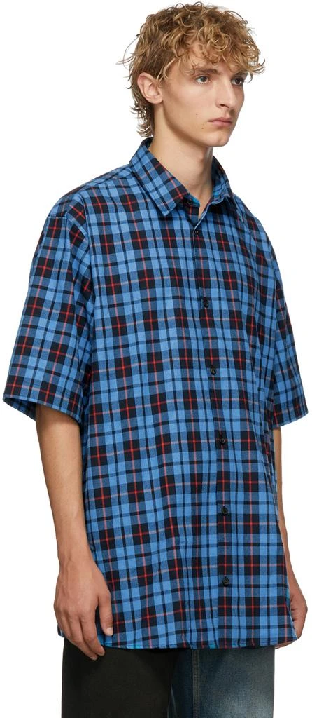 商品Acne Studios|Blue & Red Check Flannel 衬衫,价格¥967,第2张图片详细描述