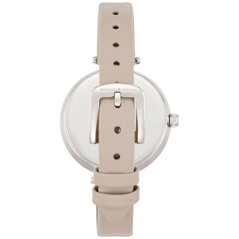 商品Kate Spade|Women's Holland Gray Leather Strap Watch 34mm 1YRU0813,价格¥831,第3张图片详细描述