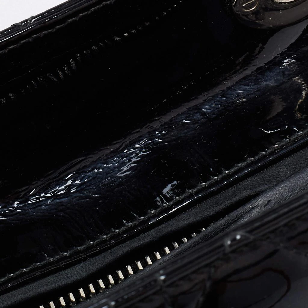 Dior Black Cannage Patent Leather Medium Lady Dior Tote 商品