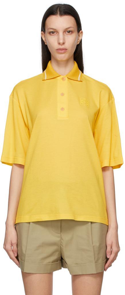 商品Loewe|Yellow Oversized Anagram Polo,价格¥2409,第1张图片