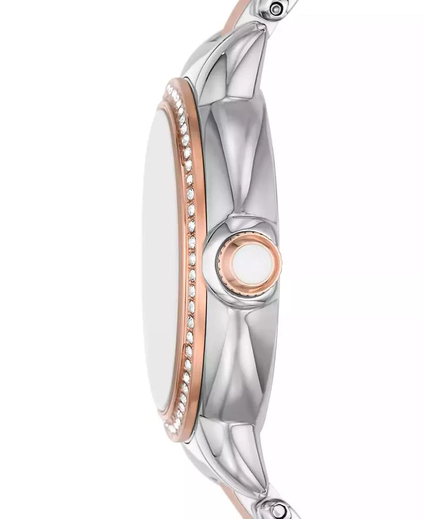 商品Emporio Armani|Women's Two-Tone Stainless Steel Bracelet Watch 32mm,价格¥2432,第3张图片详细描述