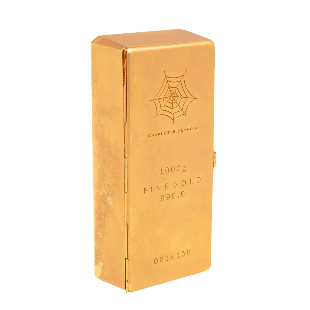 商品[二手商品] Charlotte Olympia|Charlotte Olympia Gold Metal Clutch,价格¥3140,第4张图片详细描述