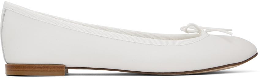 商品Repetto|White Cendrillon Ballerina Flats,价格¥2189,第1张图片