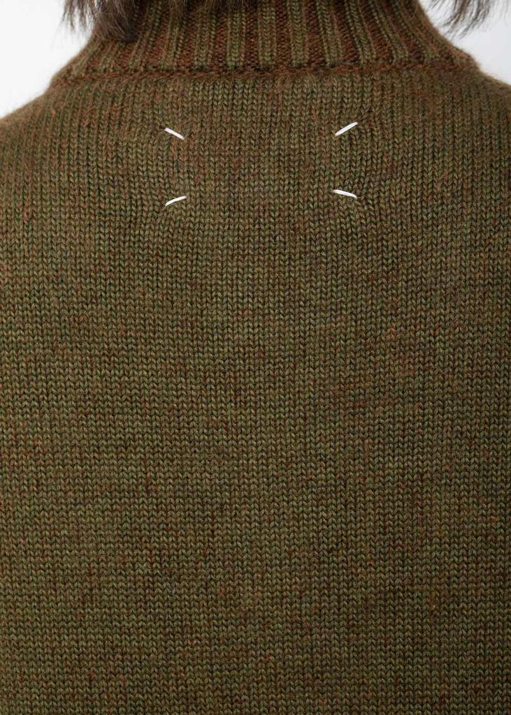 Maison Margiela Wool Quarter Zip Sweater商品第5张图片规格展示