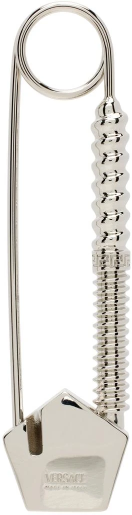 商品Versace|Silver Nuts & Bolts Safety Pin Brooch,价格¥1322,第2张图片详细描述