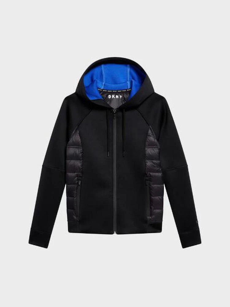 商品DKNY|Scuba And Down Mixed Media Bomber Jacket,价格¥444,第1张图片