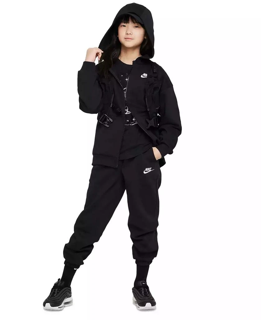 商品NIKE|Sportswear Girls' Club Fleece Oversized Full-Zip Hoodie,价格¥314,第4张图片详细描述