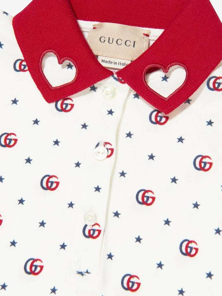 商品Gucci|Gucci Baby Girls GG Logo Romper in White,价格¥2565,第3张图片详细描述