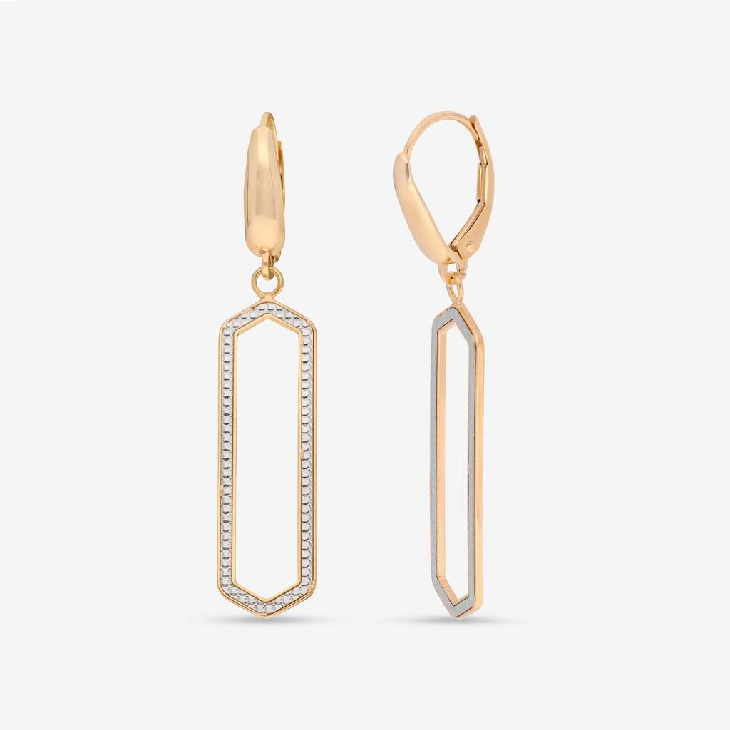 商品Ina Mar|Ina Mar 14K Yellow & White Gold Geometric Dangle Earrings E13402K4Yw,价格¥3882,第2张图片详细描述