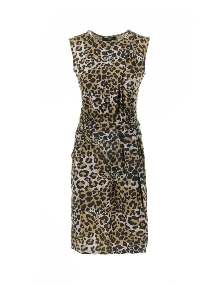 商品Weekend Max Mara|Weekend Max Mara Leopard Printed Crewneck Dress,价格¥1313,第1张图片