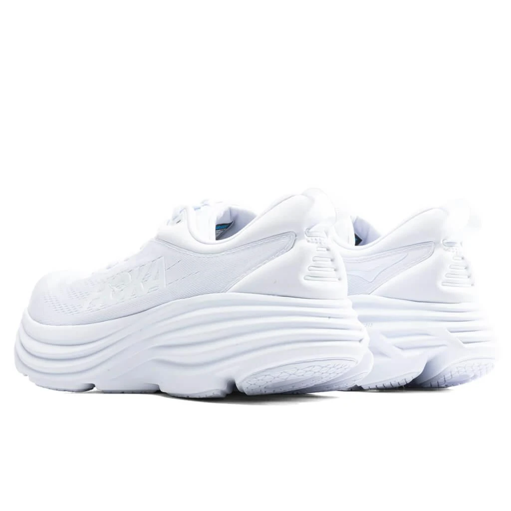 商品Hoka One One|Bondi 8 - White/White,价格¥971,第3张图片详细描述