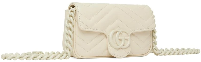 商品Gucci|灰白色 GG Marmont 腰包,价格¥14642,第2张图片详细描述