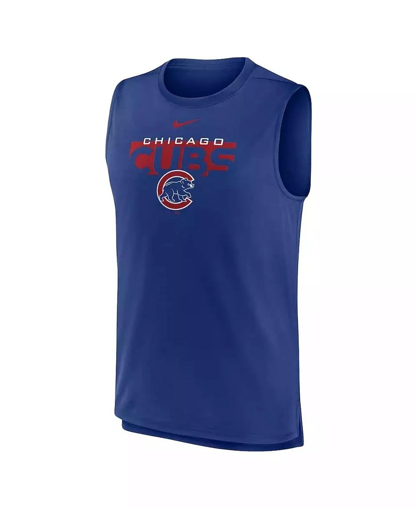 商品NIKE|Men's Royal Chicago Cubs Knockout Stack Exceed Performance Muscle Tank Top,价格¥267,第3张图片详细描述