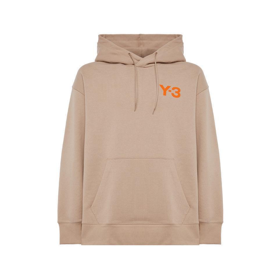 Y-3 Logo Printed Drawstring Hoodie商品第1张图片规格展示