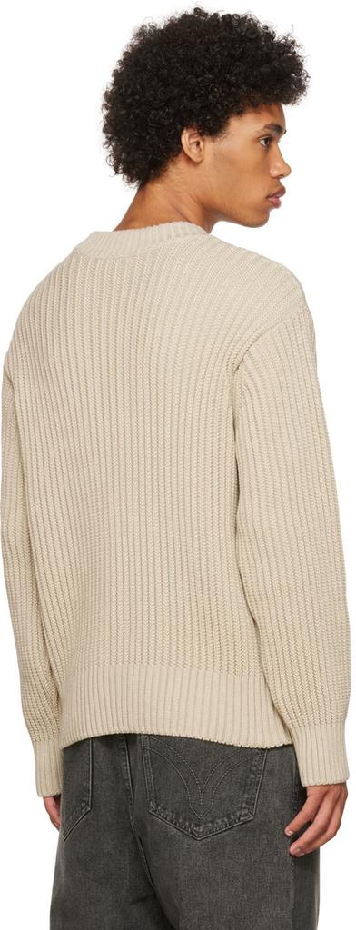 Beige Organic Cotton Sweater商品第3张图片规格展示