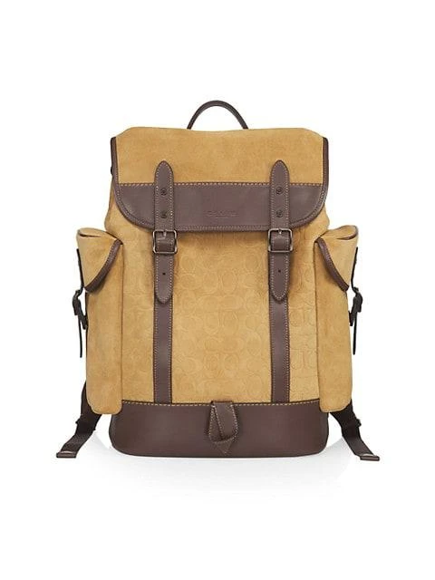 商品Coach|Hitch Suede Backpack,价格¥3688,第1张图片