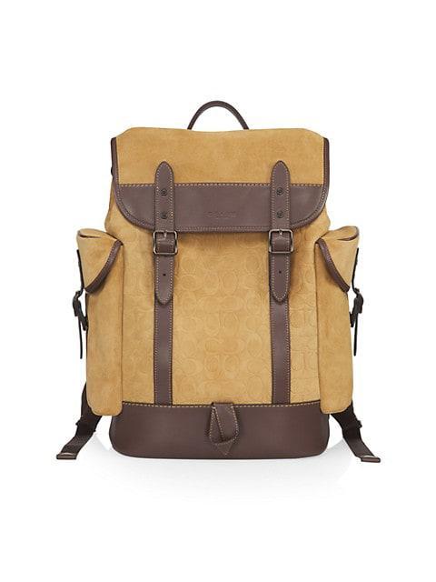商品Coach|Hitch Suede Backpack,价格¥3845,第1张图片