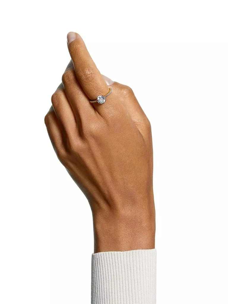 商品Swarovski|Stilla Rhodium-Plated &amp; Crystal Cocktail Ring,价格¥1267,第4张图片详细描述