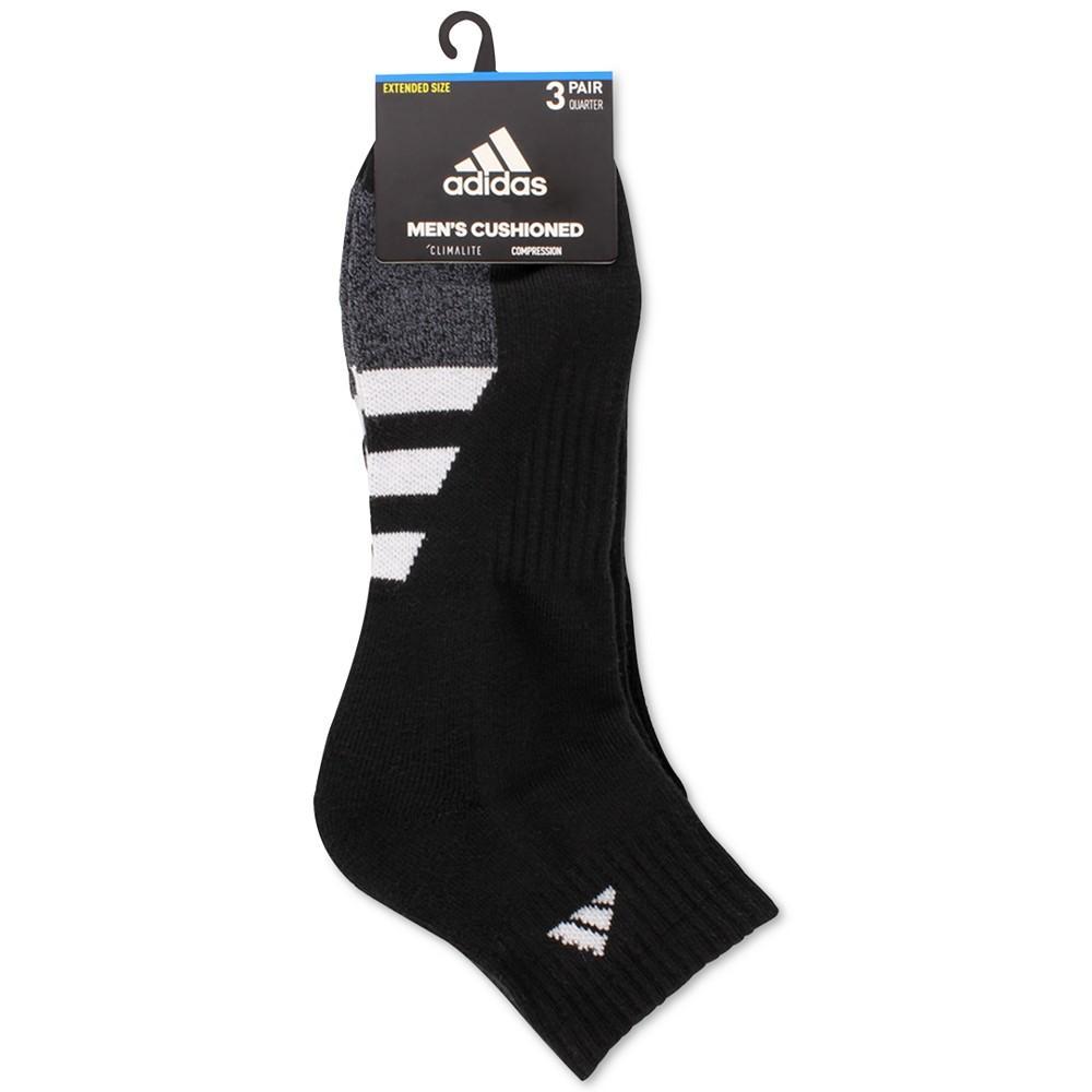 商品Adidas|3-Pk. Men's Cushioned Quarter Socks,价格¥62,第4张图片详细描述