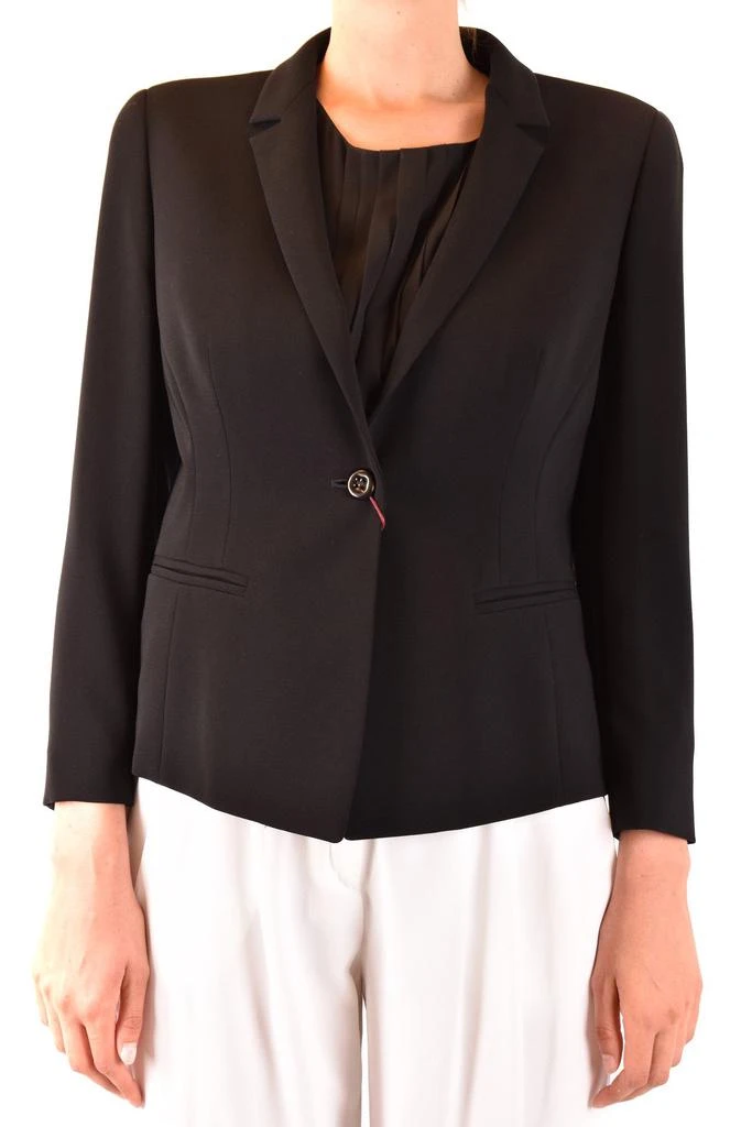 商品Max Mara|Max Mara Studio Women's Black Cotton Blazer,价格¥3194,第1张图片