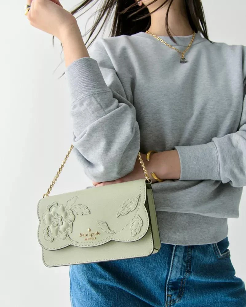 商品Kate Spade|Madison Floral Applique Willow Mini Crossbody,价格¥737,第2张图片详细描述