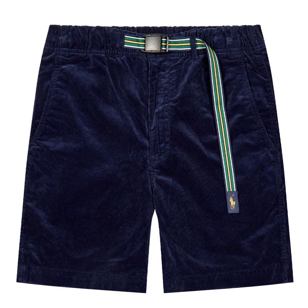 商品Ralph Lauren|Ralph Lauren Belted Cord Shorts - Newport Navy,价格¥920,第1张图片