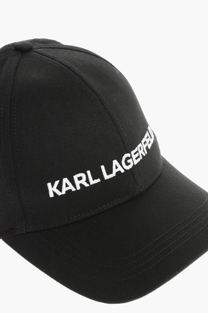 商品Karl Lagerfeld Paris|Karl Lagerfeld Solid Color K/ESSENTIAL Cap with Embroidered Logo,价格¥505,第3张图片详细描述