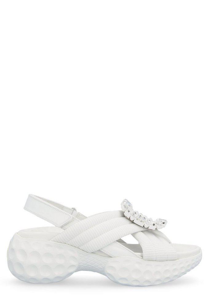 商品Roger Vivier|Roger Vivier Embellished Buckle Sandals,价格¥6115,第1张图片