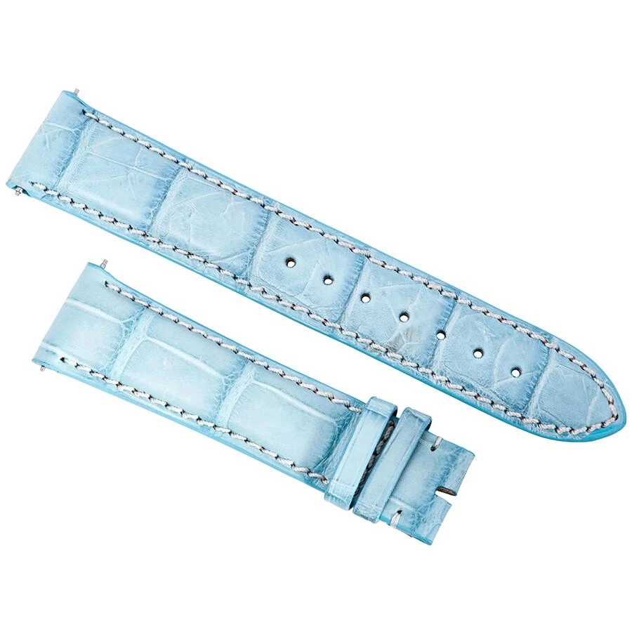 商品Hadley Roma|21 MM Matte Baby Blue Alligator Leather Strap,价格¥224,第1张图片