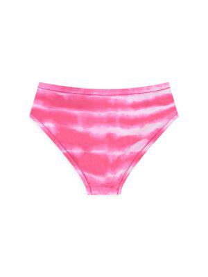 Little Girl's 2-Piece Reversible Tie-Dye Print Swimsuit商品第8张图片规格展示